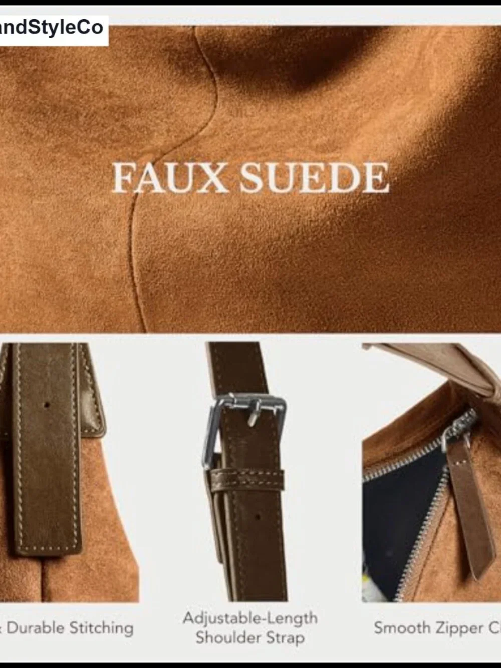 N/A suede crescent